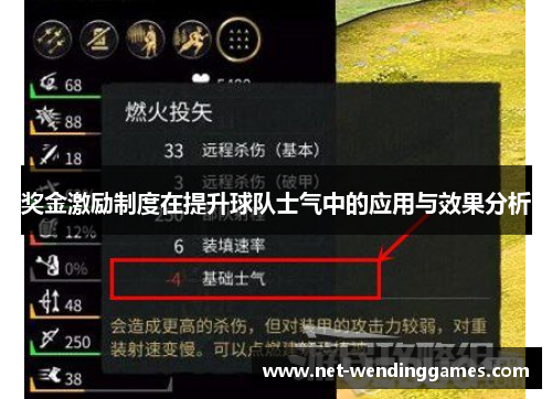 奖金激励制度在提升球队士气中的应用与效果分析