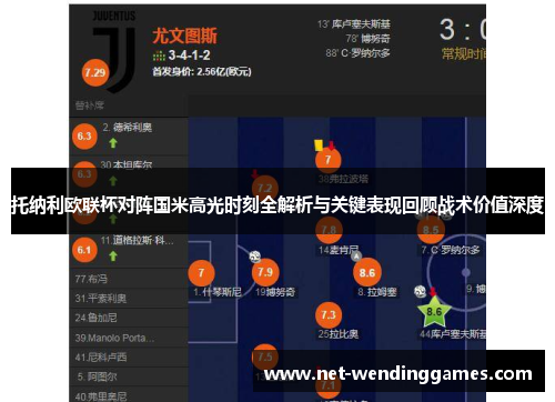 托纳利欧联杯对阵国米高光时刻全解析与关键表现回顾战术价值深度